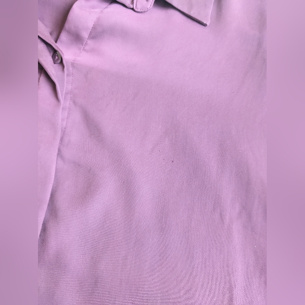 Women's Burgundy Long Sleeve Blouse - Picture 9 of 9